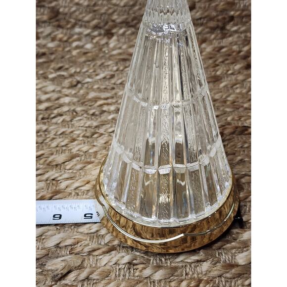 Vintage Holiday Elegance 9” 24% Fine Lead Crystal Light Up Christmas Tree - Picture 8 of 10
